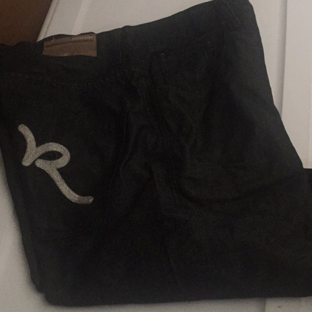FIRM💵! Men’s Roca Wear Long Black Denim Shorts